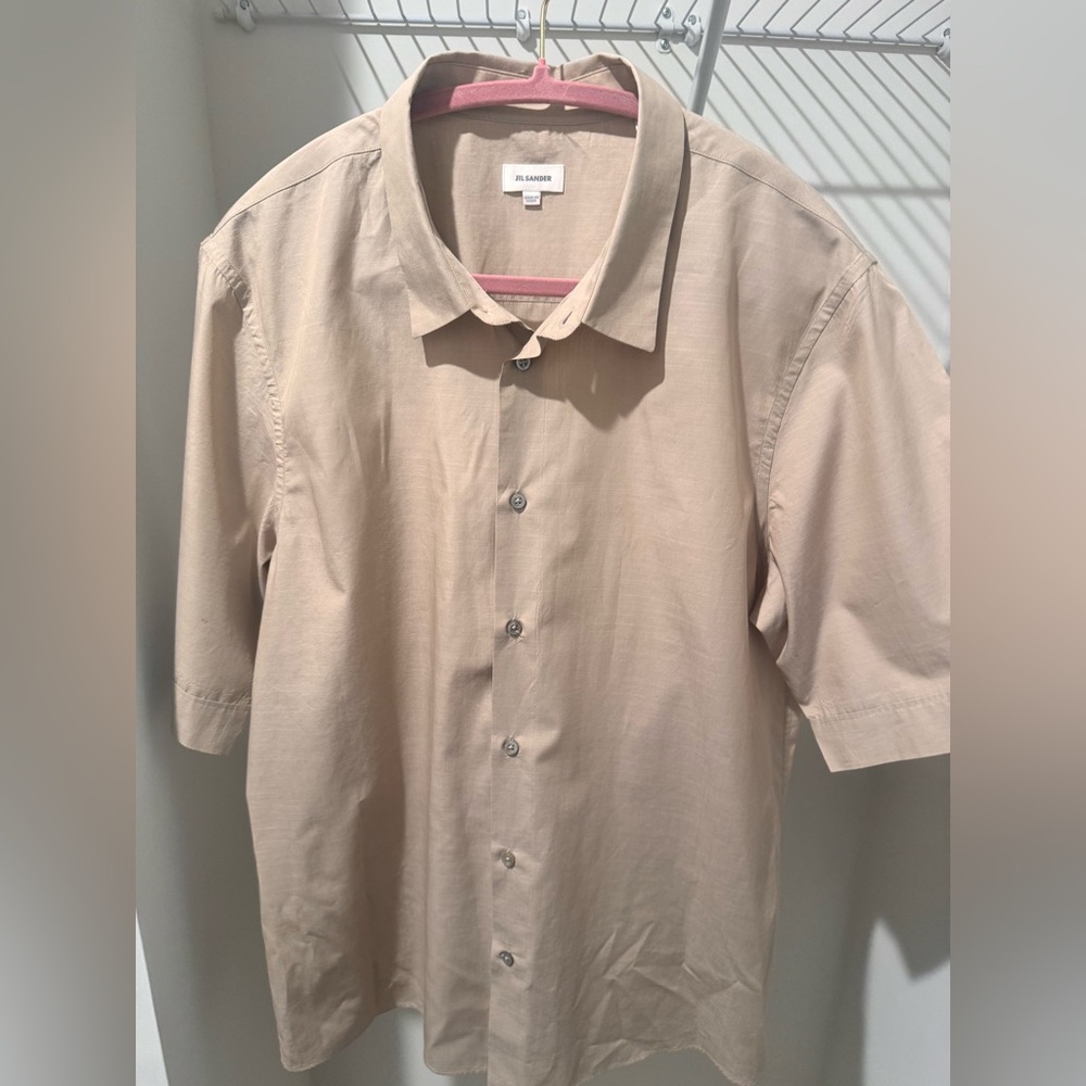 Jil Sander Tan Button Down Shirt